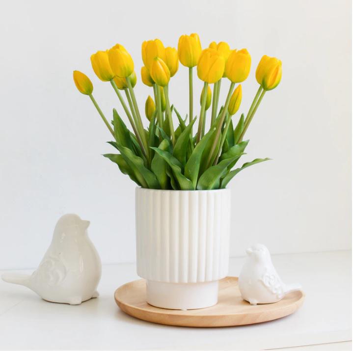 Тюльпан букет Indigo Lux 3 головы 2 бутона 40 см Желтый (778-6) - фото 7 Тюльпан букет Indigo Lux 3 головы 2 бутона 40 см Желтый (778-6) - фото 7