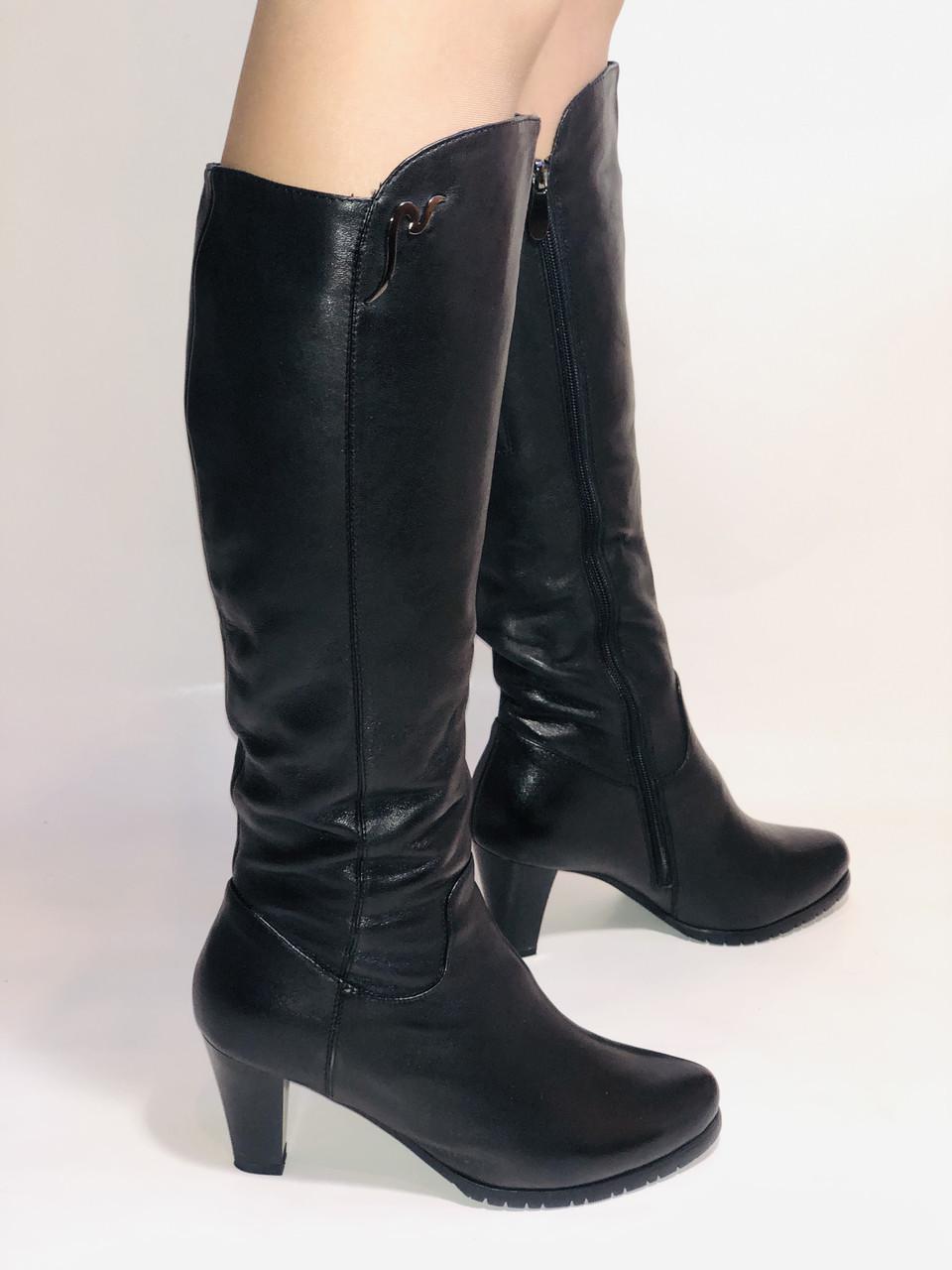 Сапоги женские зимние Molka р. 38 24,5 см Черный (2432) - фото 9