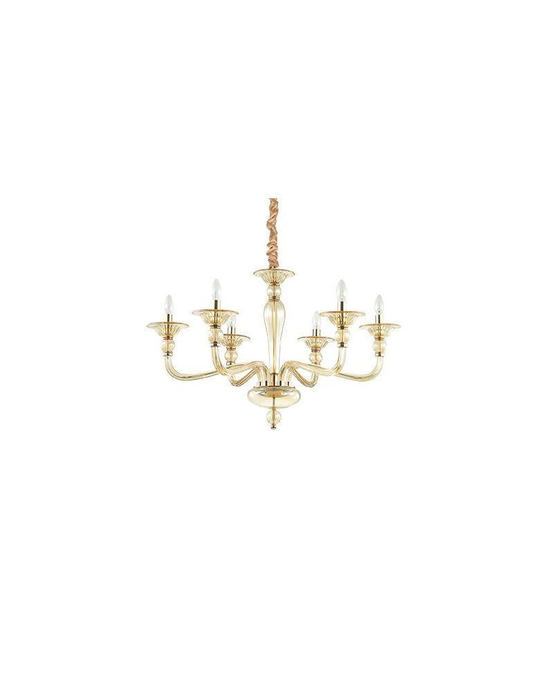 Люстра Ideal Lux Danieli SP6 Ambra (159942)