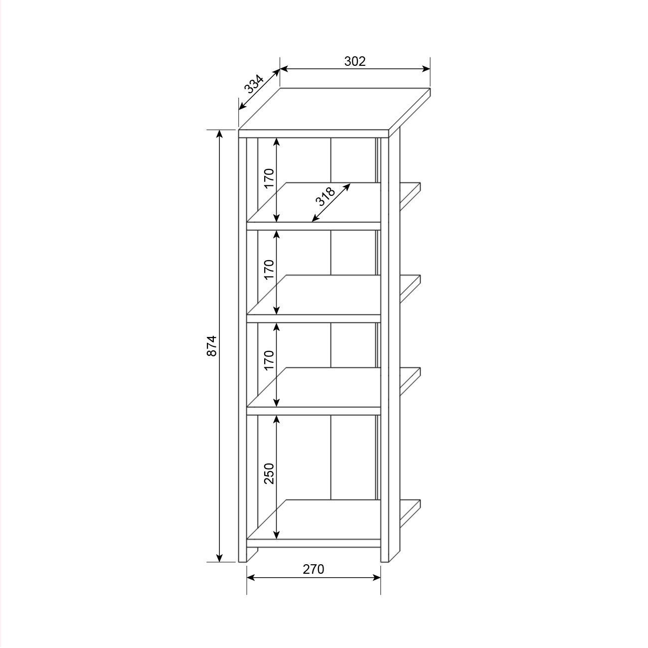 Тумба для обуви Corners Flash-2 Дуб сонома трюфель (KRN-4001-02) - фото 4