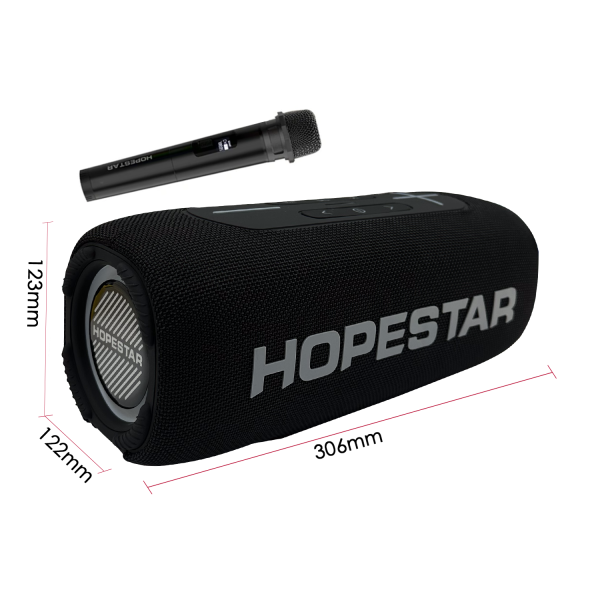 Колонка HOPESTAR P32 Max TWS/IPX6/RGB/мікрофон 8800 mAh 55W Black (P32 Max-2) - фото 2