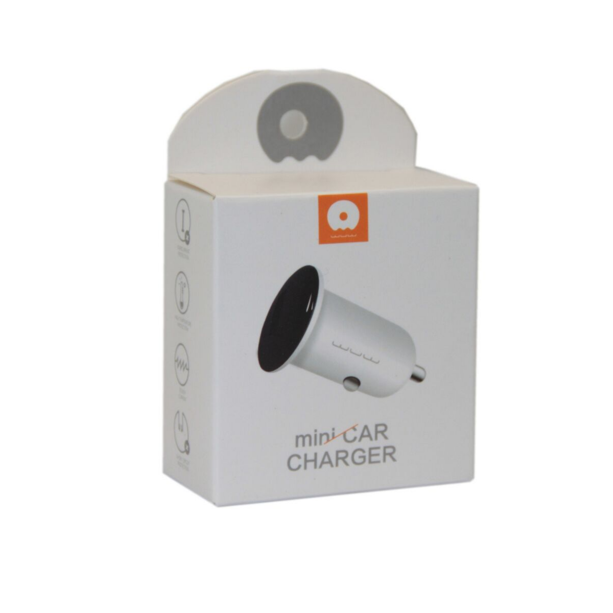 Зарядное устройство автомобильное WUW C69 Car Charger 1A White-black (03628) - фото 2