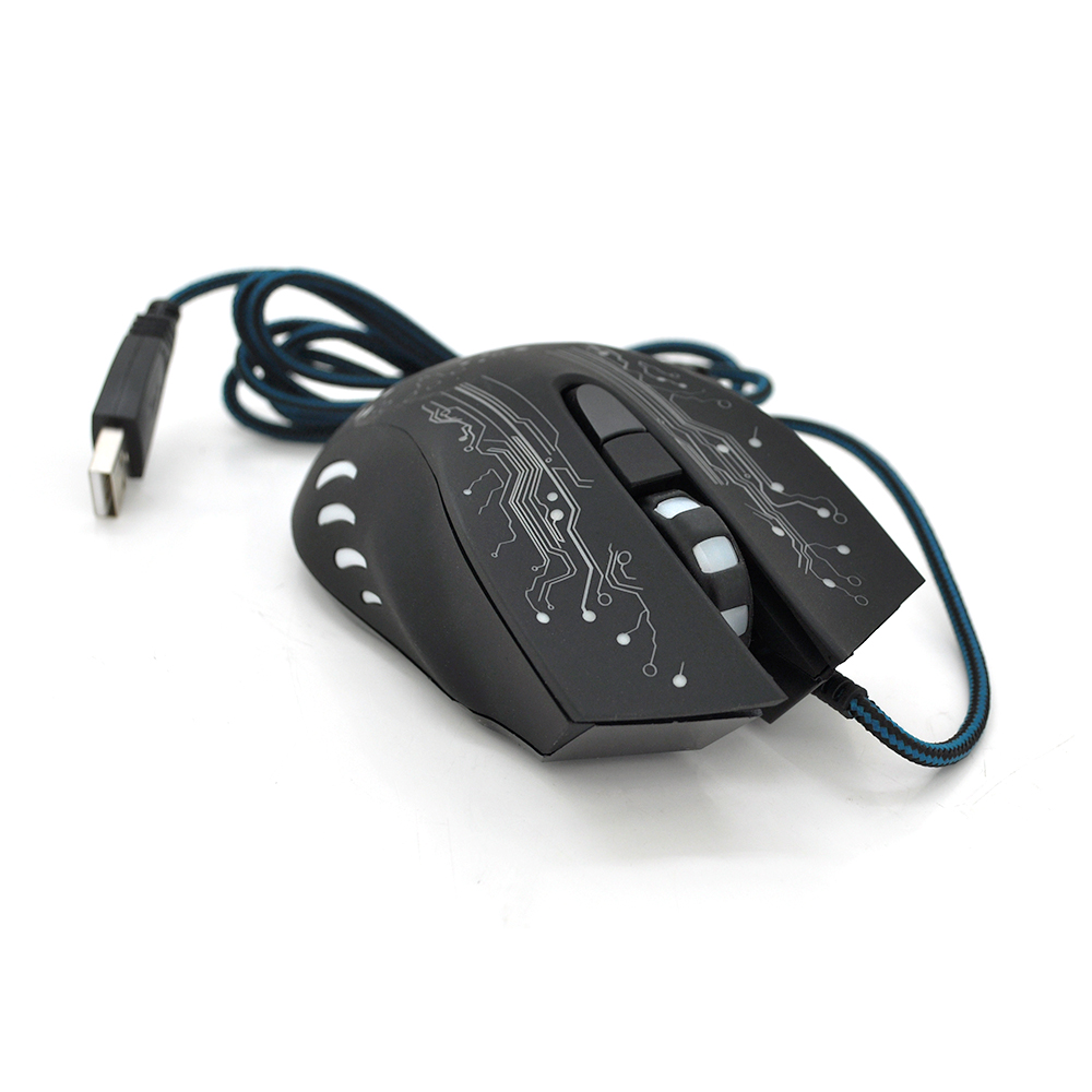 Мышь проводная iMICE X9 6 кнопок 3200 DPI Led Lighting 13м Windows xp/Vista/Win7/8/10 Q40 Black (YUT_V3876)