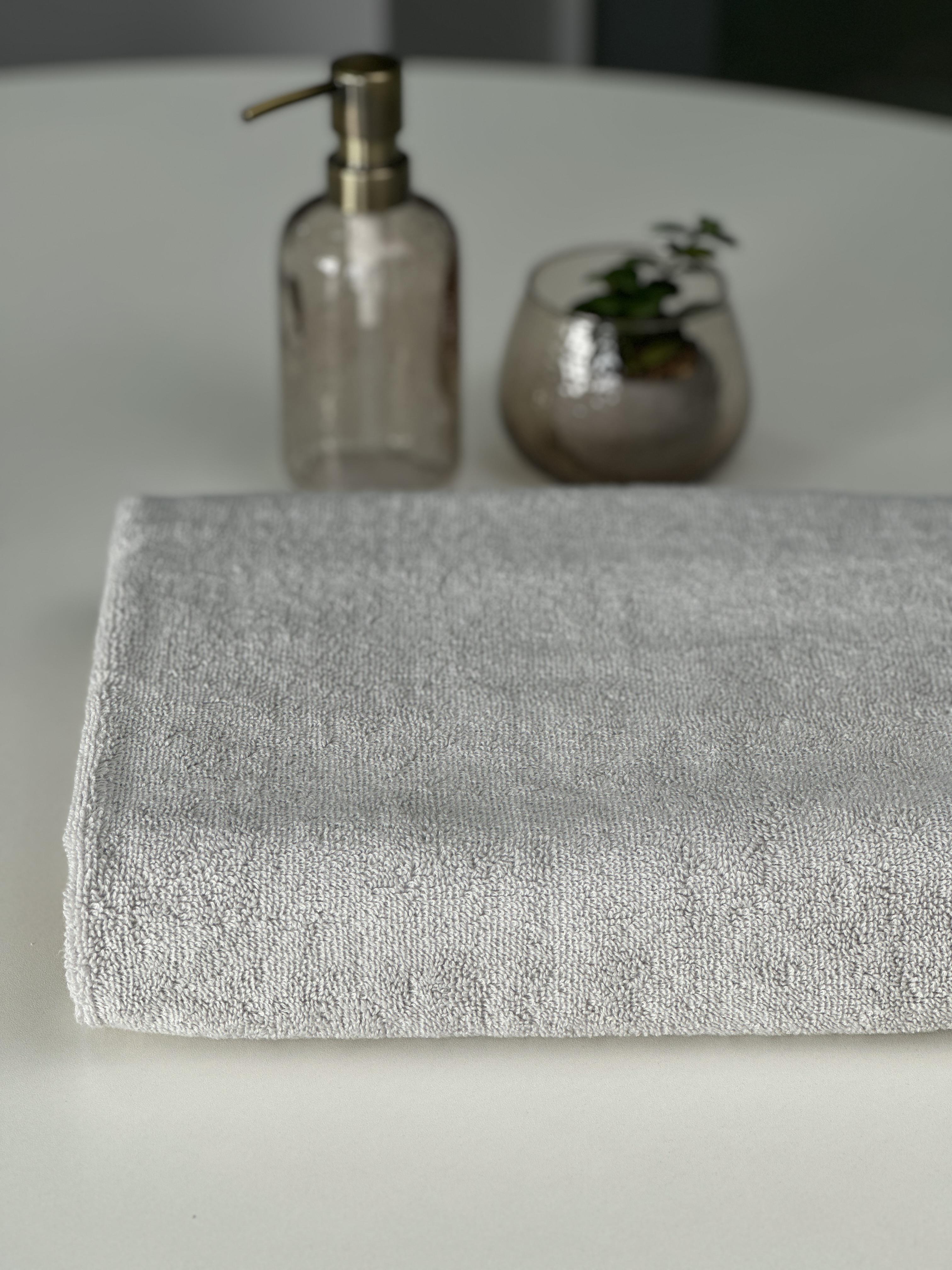 Полотенце махровое Pastel 50x90 см 100% хлопок 500 г/м2 Серое (15306781) - фото 6