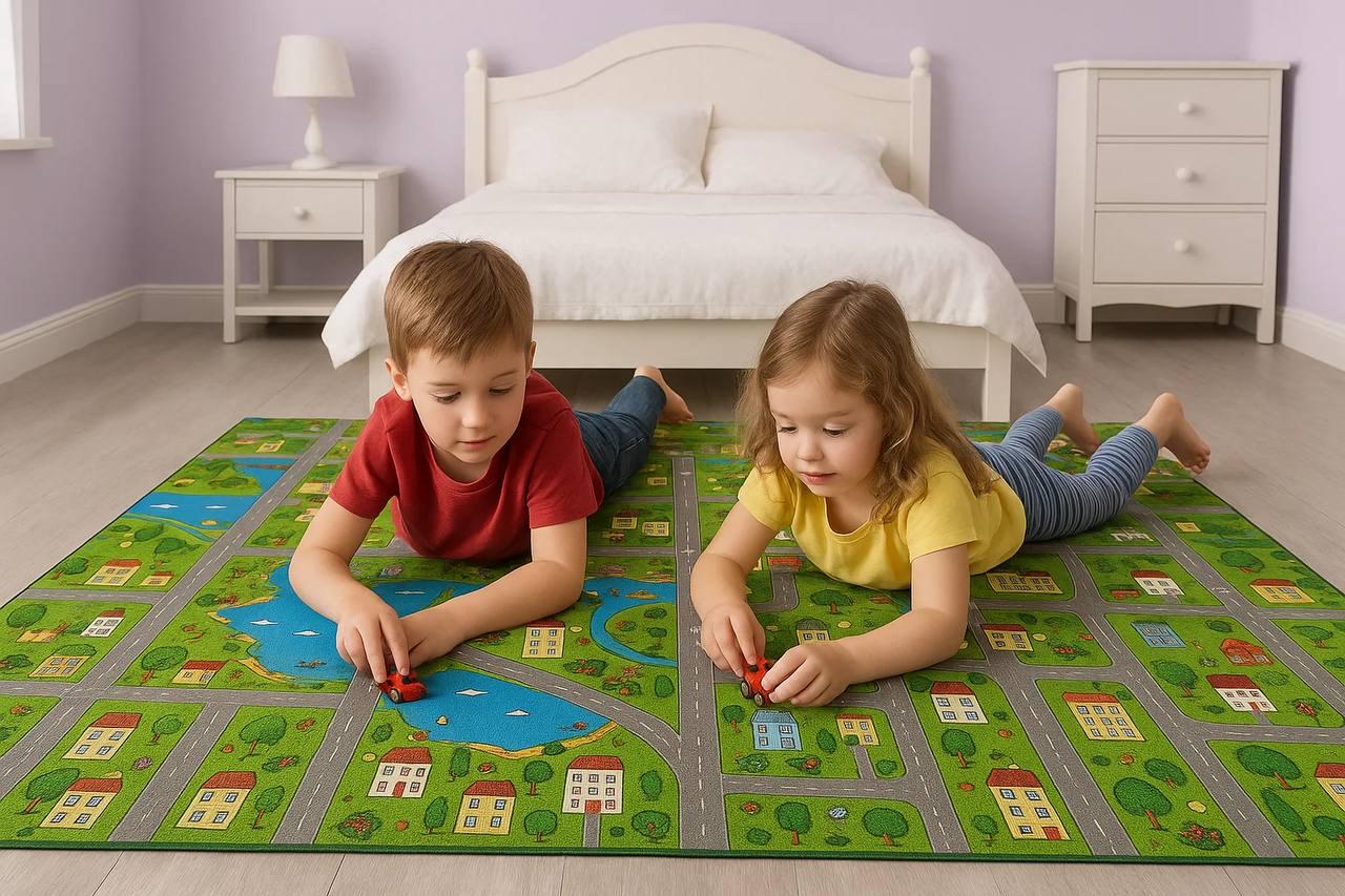 Коврик детский Termoizol Парковый город химически сшитый пенополиэтилен толщина 11 мм 120х250 см