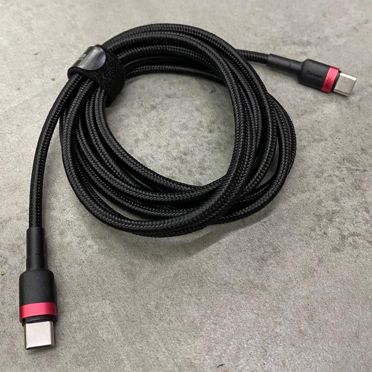 Кабель Baseus Cafule CATKLF-AL91 Type-C to Type-C 100W 20V 5A, Quick Charge 3.0, Power Delivery 2.0 (242889) - фото 4