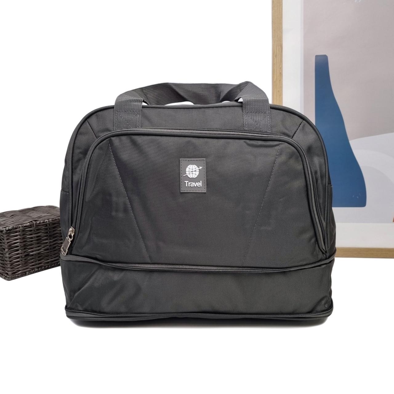 Сумка дорожня TRAVEL BAG поліестер Сірий (FM-0934 grey)