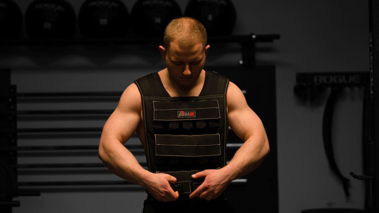 Жилет обважнювач для спорту MegaShape 32 кг Чорний (WV32-01) - фото 3