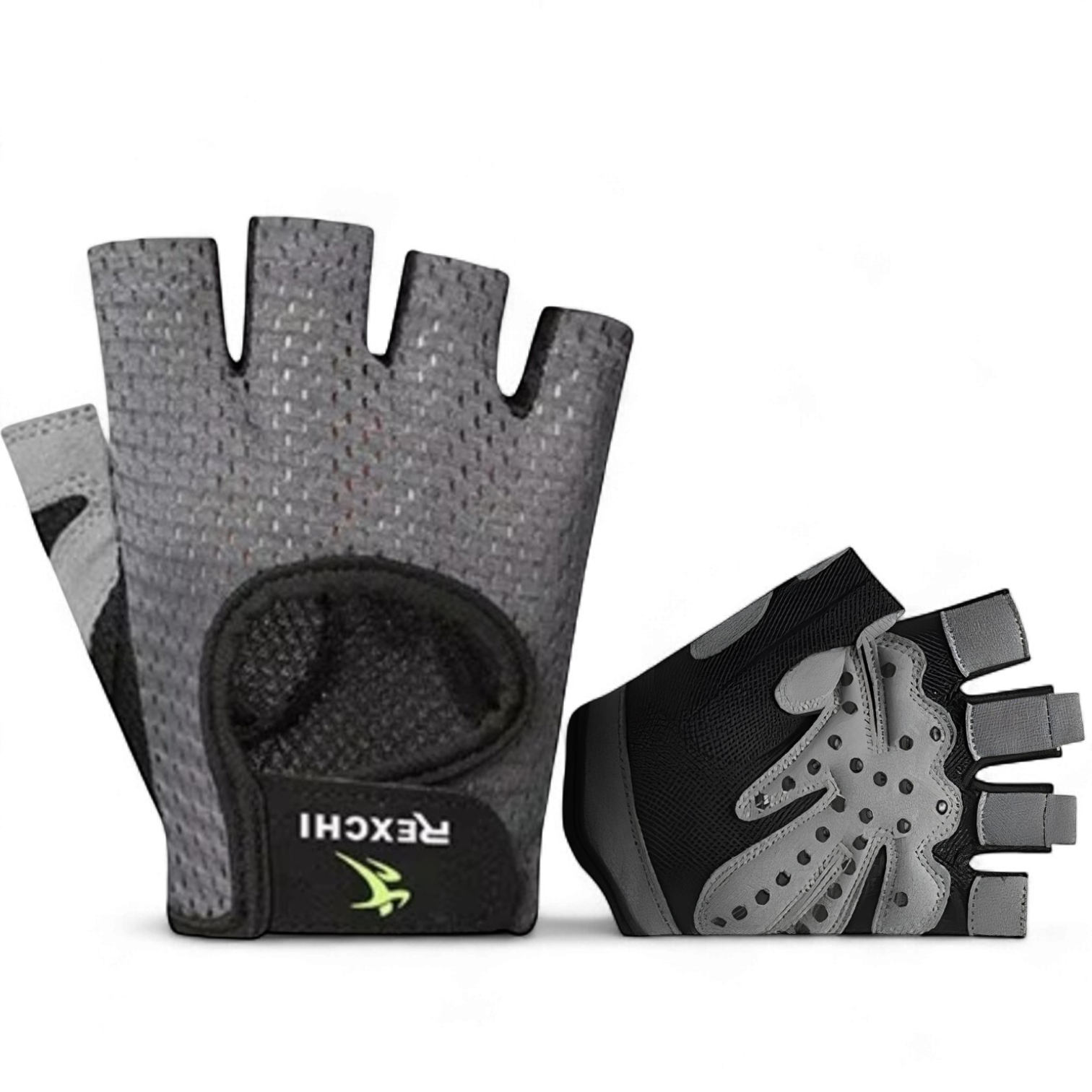 Перчатки для спорта без пальцев нескользящие Серый (66_12_L_3C) - фото 1 Перчатки для спорта без пальцев нескользящие Серый (66_12_L_3C) - фото 1