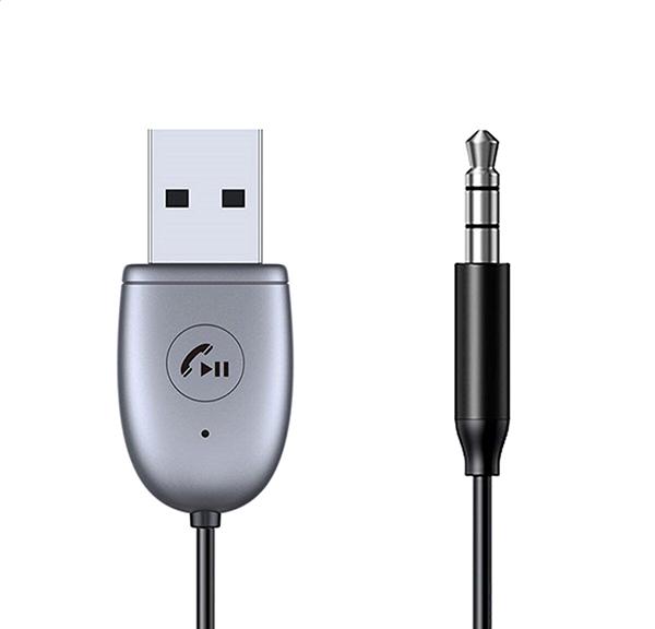 Аудиокабель Charome A8 BT Receiver AUX 3,5 мм TRS mini jack to USB 1,5 м Black (10779155)