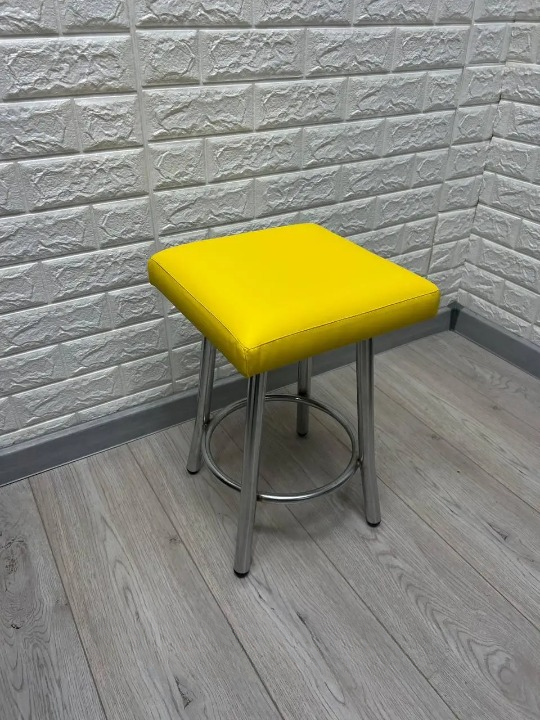 Табурет кухонний Tutty+ 30х30х45 см Жовтий/Хром (28374594)