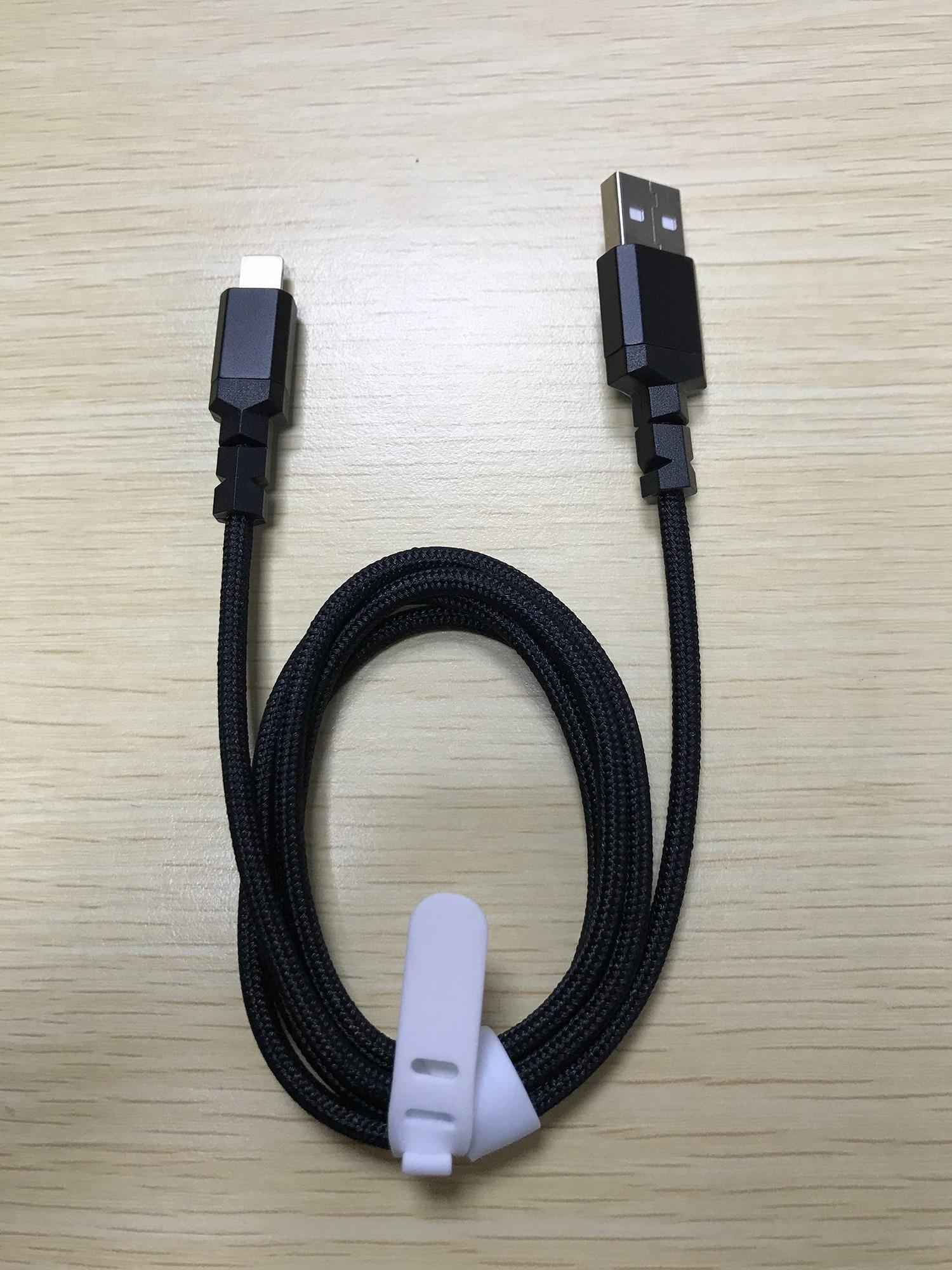 Кабель для зарядки телефона Lightning-USB 1 м 2,4 А Черный (98222070) - фото 7