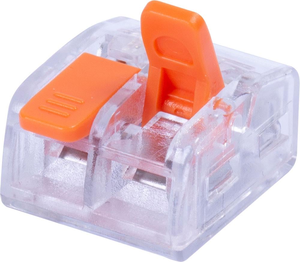 Клема сполучна E.NEXT e.lc.pro.tr.pl.2 0,5-2,5 мм2 32А 1-1 одинарна 23x15,8x11,6 мм Помаранчевий (p0660108)