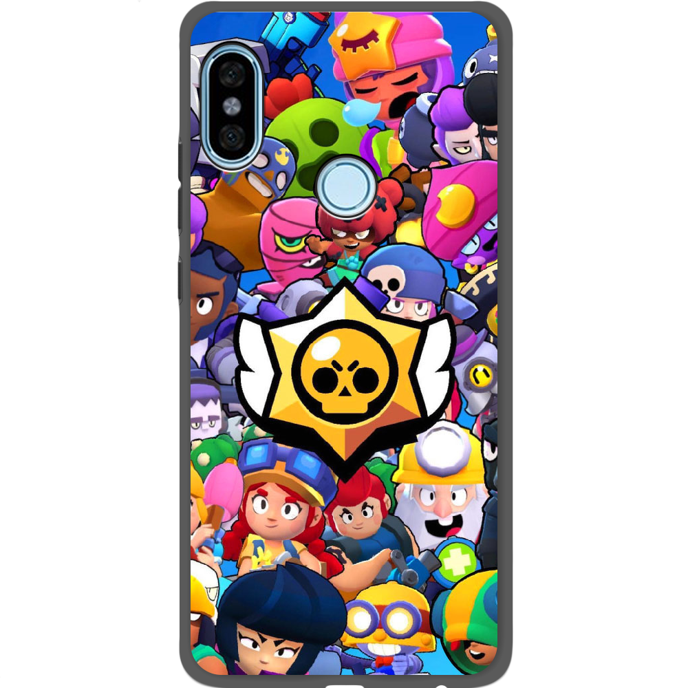Чехол BoxFace Xiaomi Redmi Note 5 / Note 5 Pro Brawl Stars Черный силикон (32971-up2389-34771)