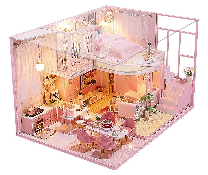 Румбокс 3D DIY Розовая комната (M028-B)