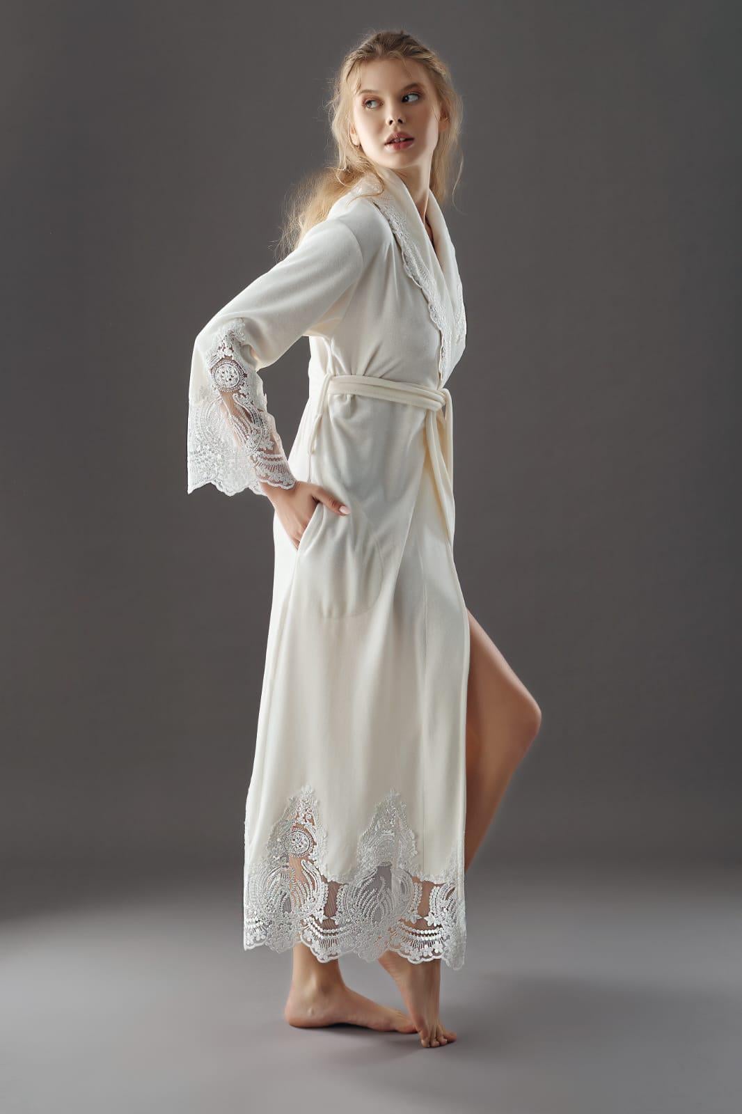 Халат Nusa ns 0383 M Krem (m019714)