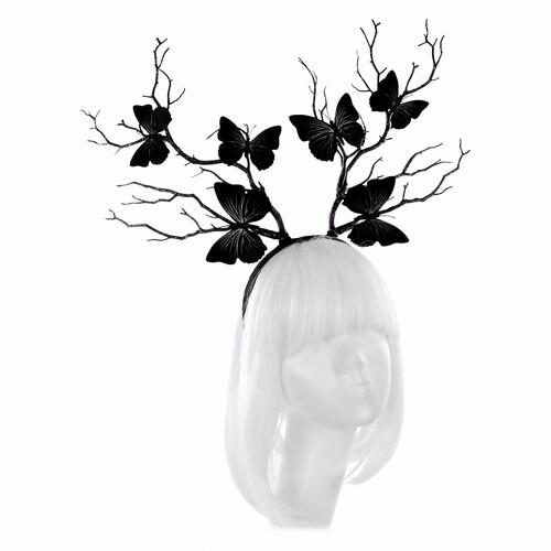 Обруч Бабочки на ветках Seta Decor (19-274BLK)