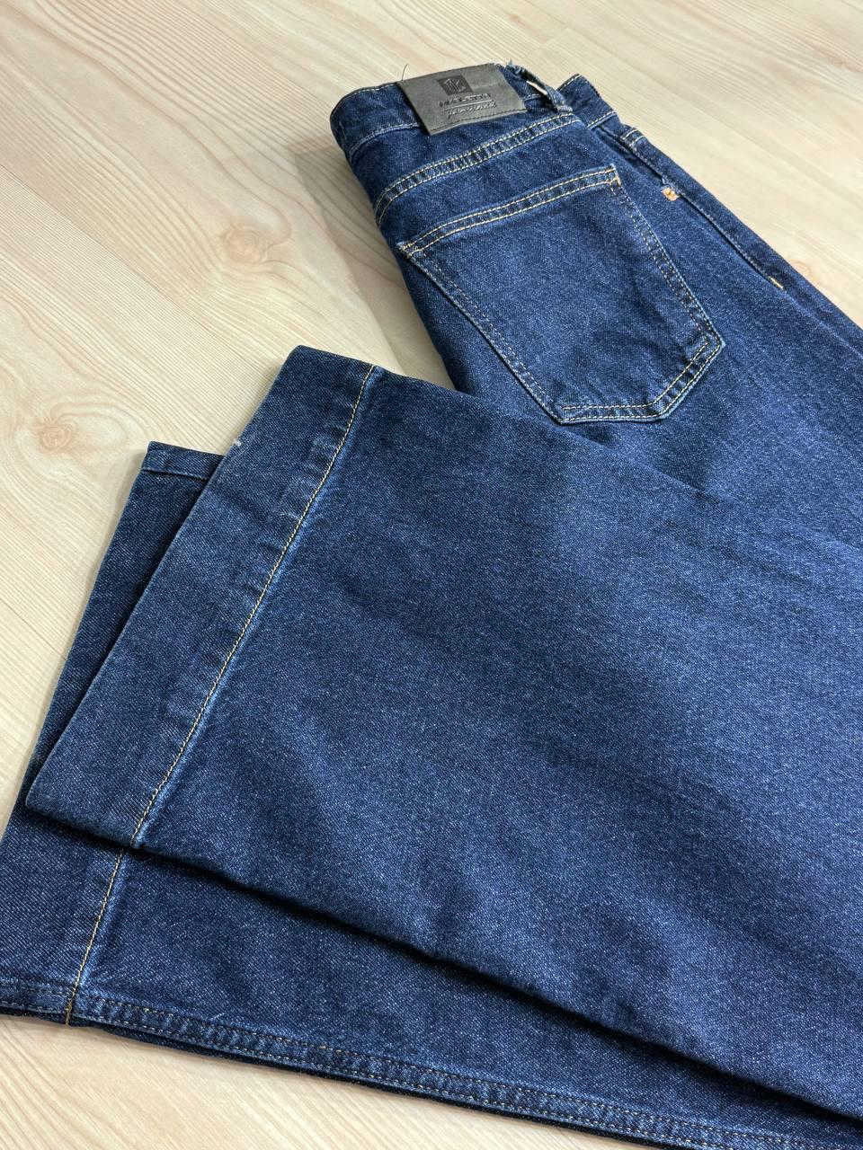 Джинсы женские Mikaletta G-10 wide leg палаццо клеш с манжетом р. 25 Темно-синий (5005) - фото 3