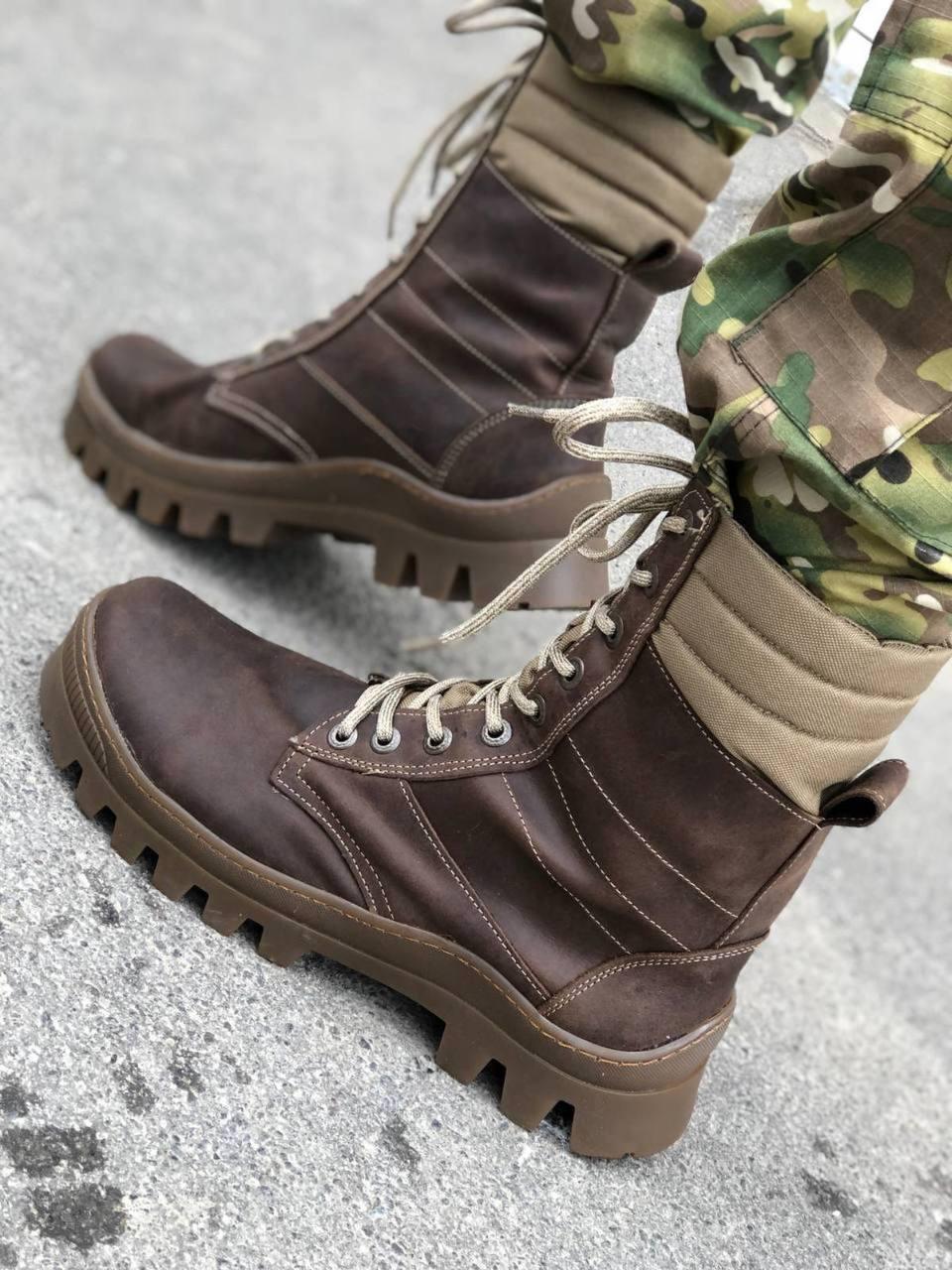 Берці шкіряні зимові YASTREB KOYOT на білому хутрі до -15 C р. 46 Коричневий койот (s15856) Берці шкіряні зимові YASTREB KOYOT на білому хутрі до -15 C р. 46 Коричневий койот (s15856)