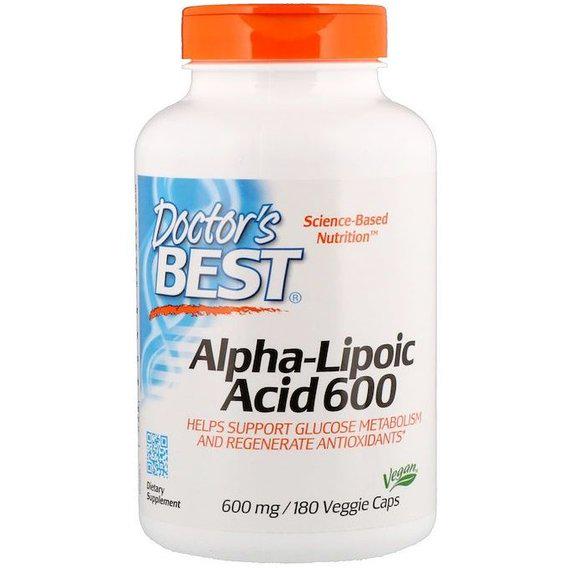 Альфа-липоевая кислота Doctor's Best Alpha-Lipoic Acid 600 мг 180 Veg Caps Альфа-липоевая кислота Doctor's Best Alpha-Lipoic Acid 600 мг 180 Veg Caps