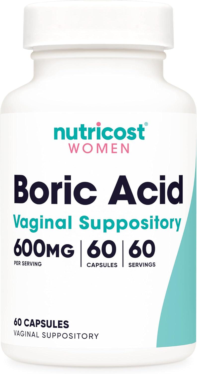 Борна кислота Nutricost Women/Vaginal Suppository 60 кап. 600 мг