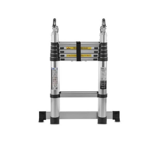 Лестница строительная телескопическая StandHeiz трансформер 3,2 м алюминиевая 4 секции до 180 кг