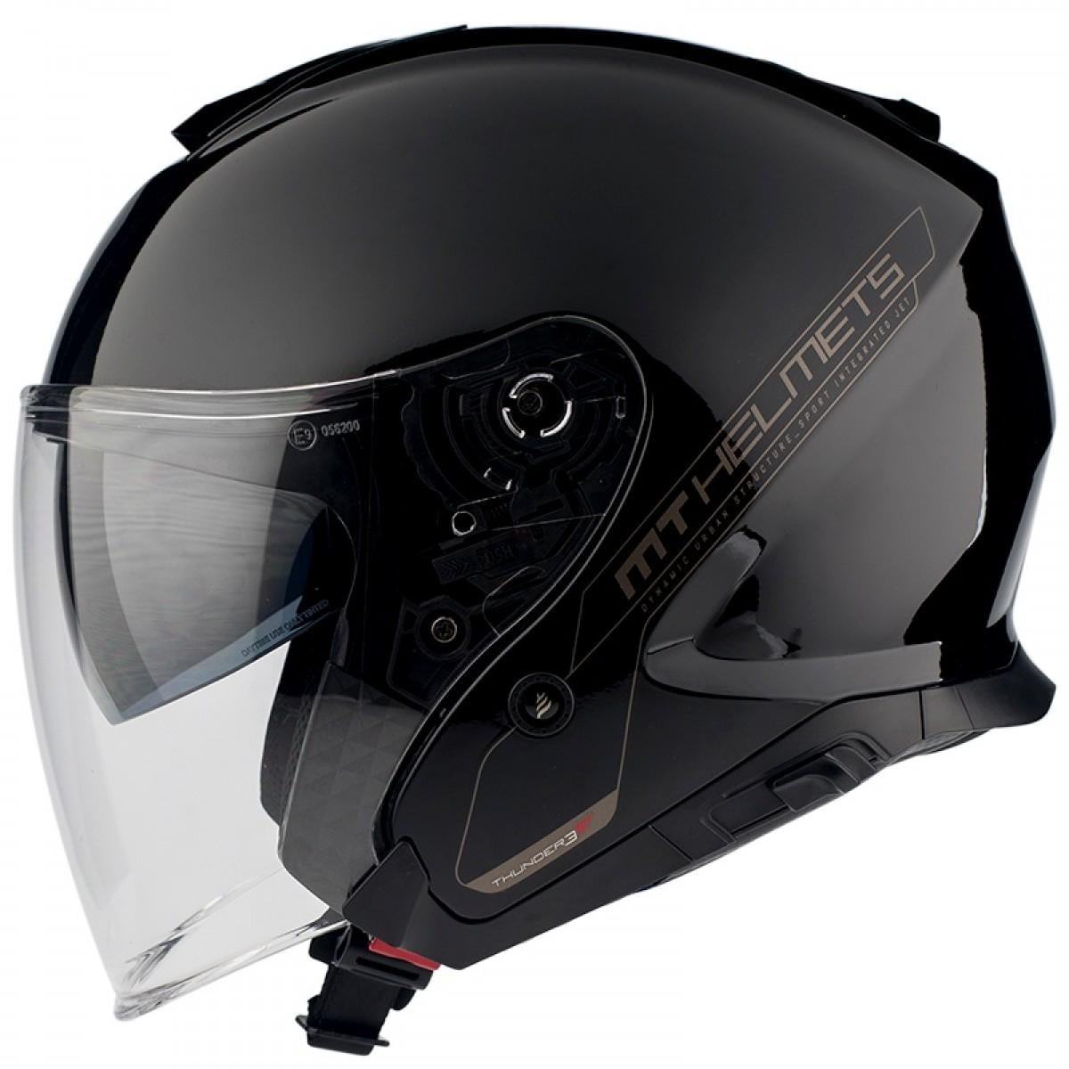 Мотошлем MT HELMETS THUNDER 3 Jet Solid XS Gloss Black (22001) Мотошлем MT HELMETS THUNDER 3 Jet Solid XS Gloss Black (22001)