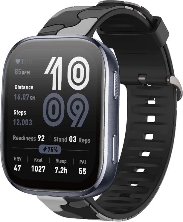 Ремешок Tactic Camouflage для Amazfit Bip 6 Black/Grey (40558-53)