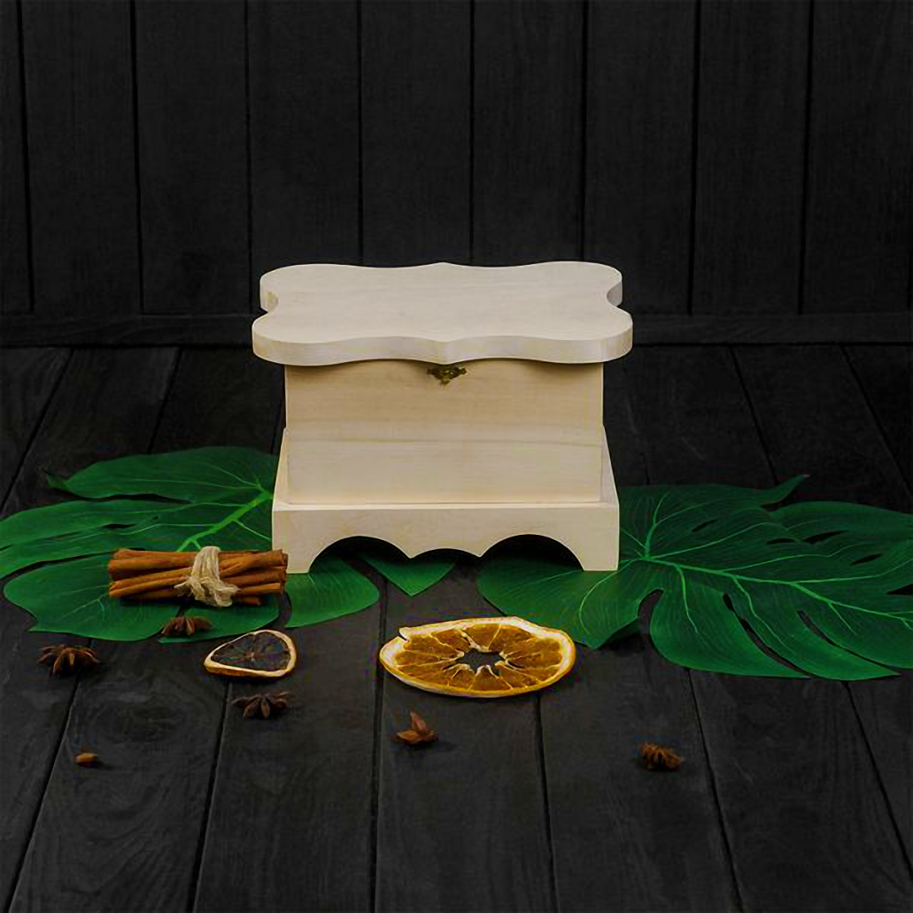 Заготовка шкатулки фігурна 18х13 см Липа (23702630) - фото 5 Заготовка шкатулки фігурна 18х13 см Липа (23702630) - фото 5