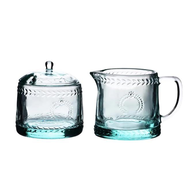 Комплект стеклянный сахарница с молочником Ecila Light 300 мл (35985)