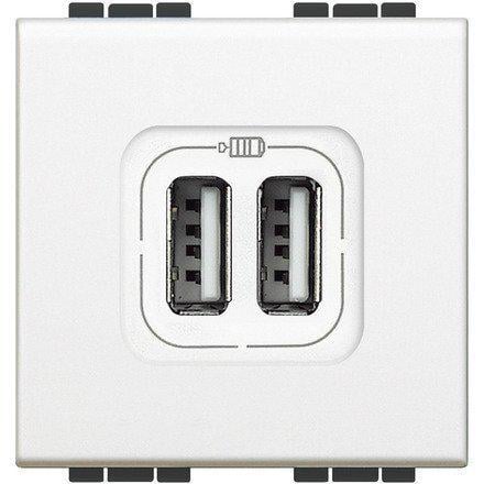 Розетка Legrand USB Bticino LL 2хUSB Білий (ERC-N4285C2)