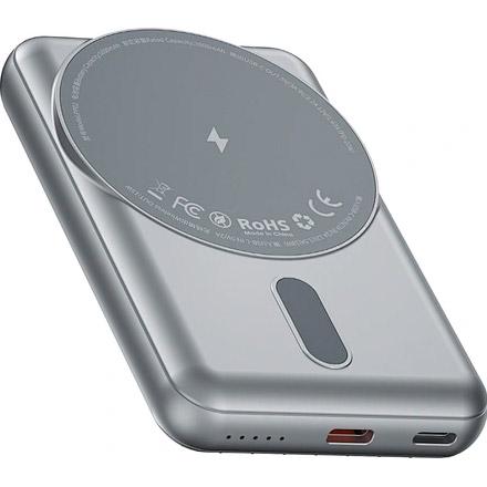 Зовнішній акумулятор WiWU Trunk Series Magnetic PP02 Wireless Charger 5000 mAh 20W Silver - фото 4 Зовнішній акумулятор WiWU Trunk Series Magnetic PP02 Wireless Charger 5000 mAh 20W Silver - фото 4