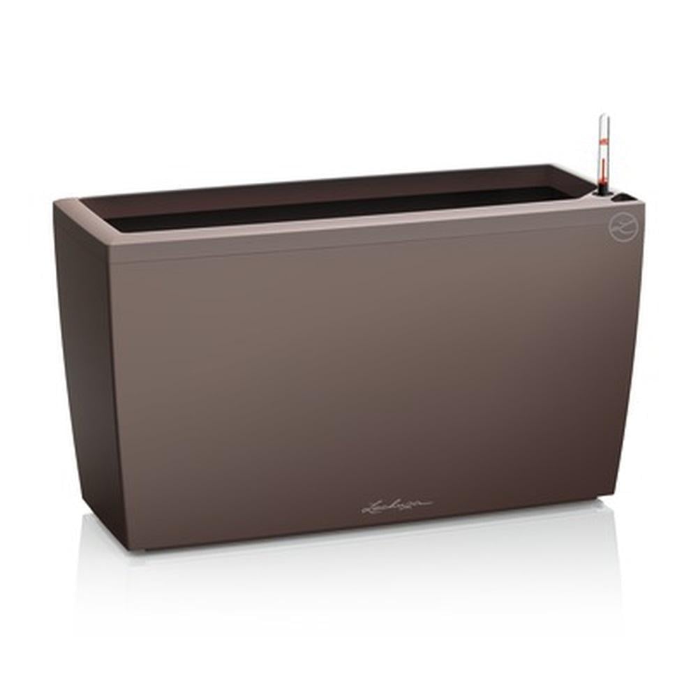 Умный горшок Lechuza Cararo 75 прямоугольный 52 л 30x75x43 см Эспрессо