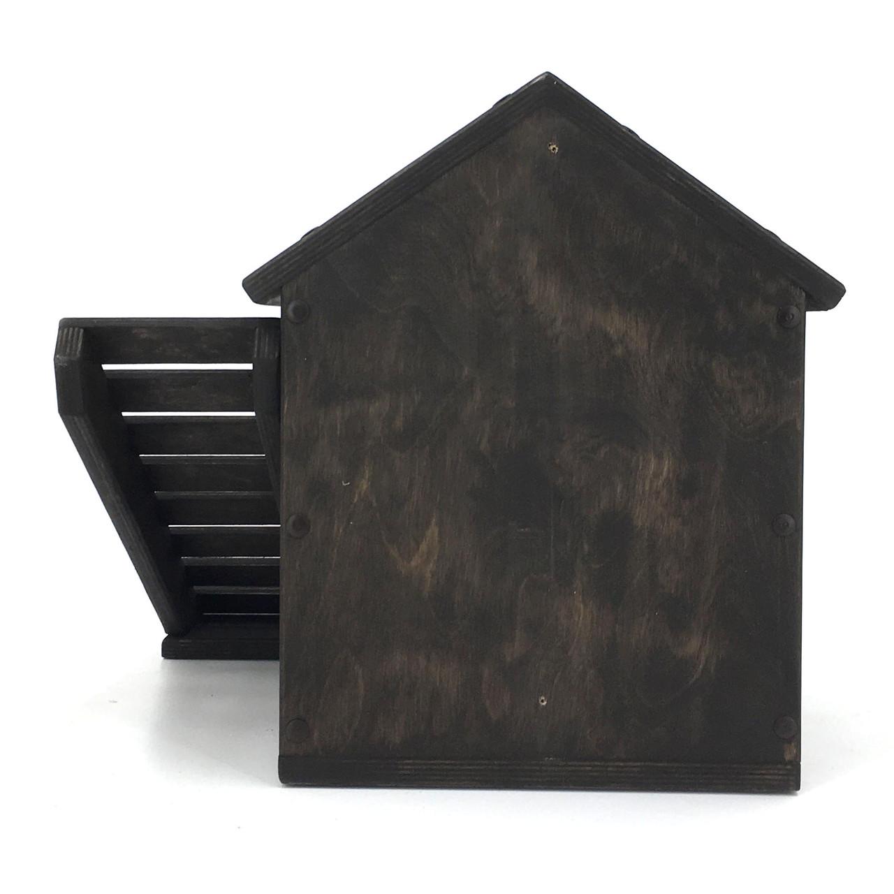 Будиночок для білок з дерева Мигдаль 40 Мокко (ДДБ-400310) - фото 3 Будиночок для білок з дерева Мигдаль 40 Мокко (ДДБ-400310) - фото 3