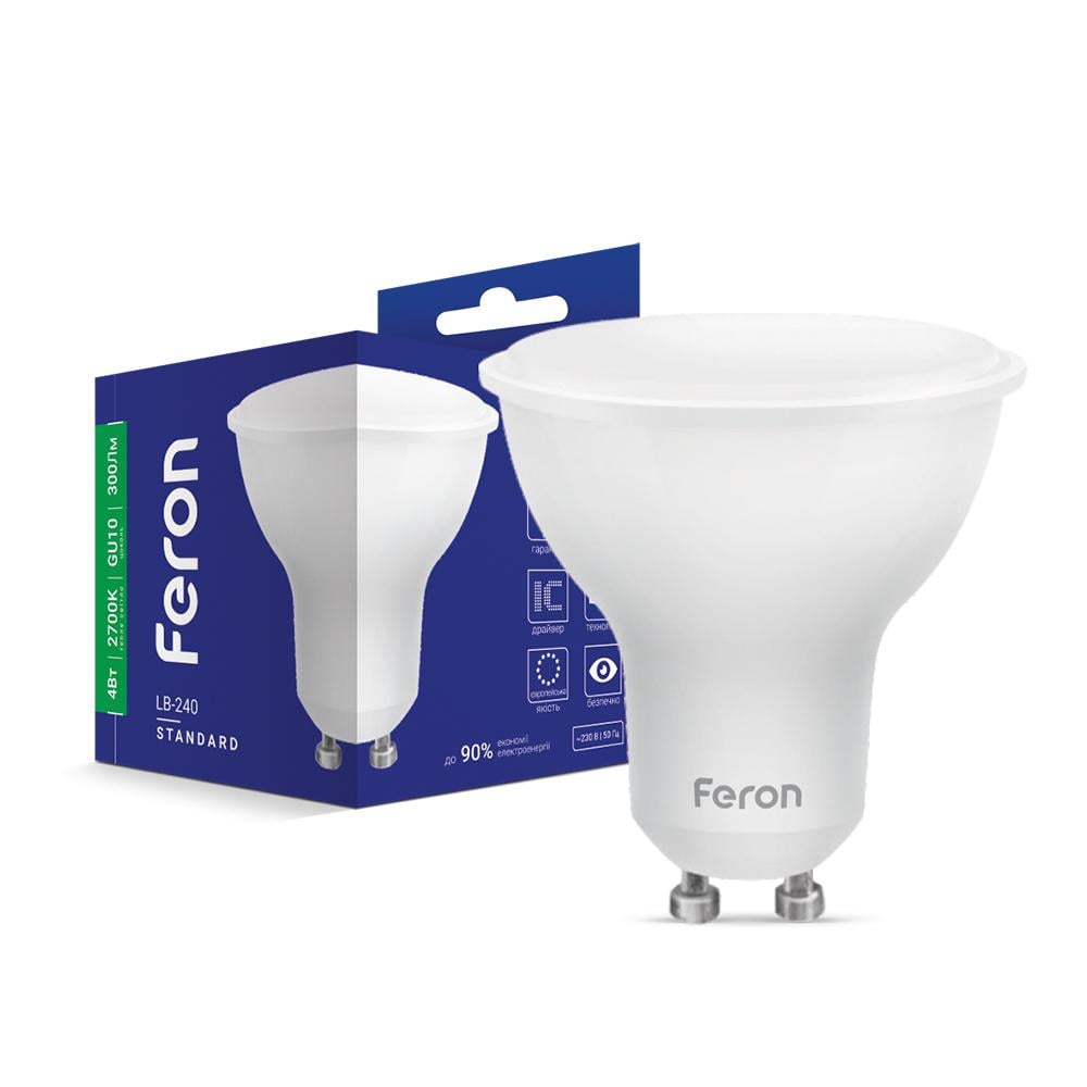 Светодиодная лампа Feron LB-240 4 Вт GU10 2700K (14805)