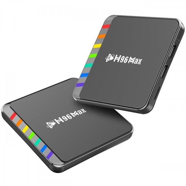 Смарт-приставка для телевізора H96 MAX W2 2/16 Гб Amlogic S905W2 Android 11 WiFi 2,4G+5G BT5,0 LAN:100M Black (W2_2GB/16GB) - фото 6