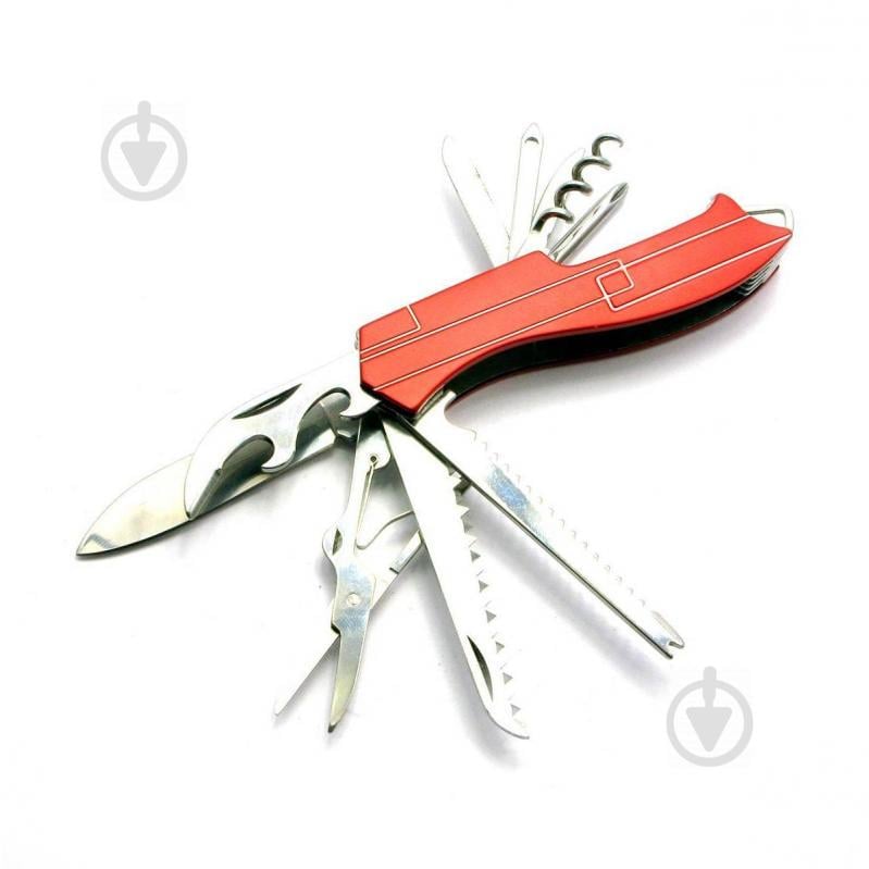 Складной карманный нож STINGER 10в1 Красный (DN27113)