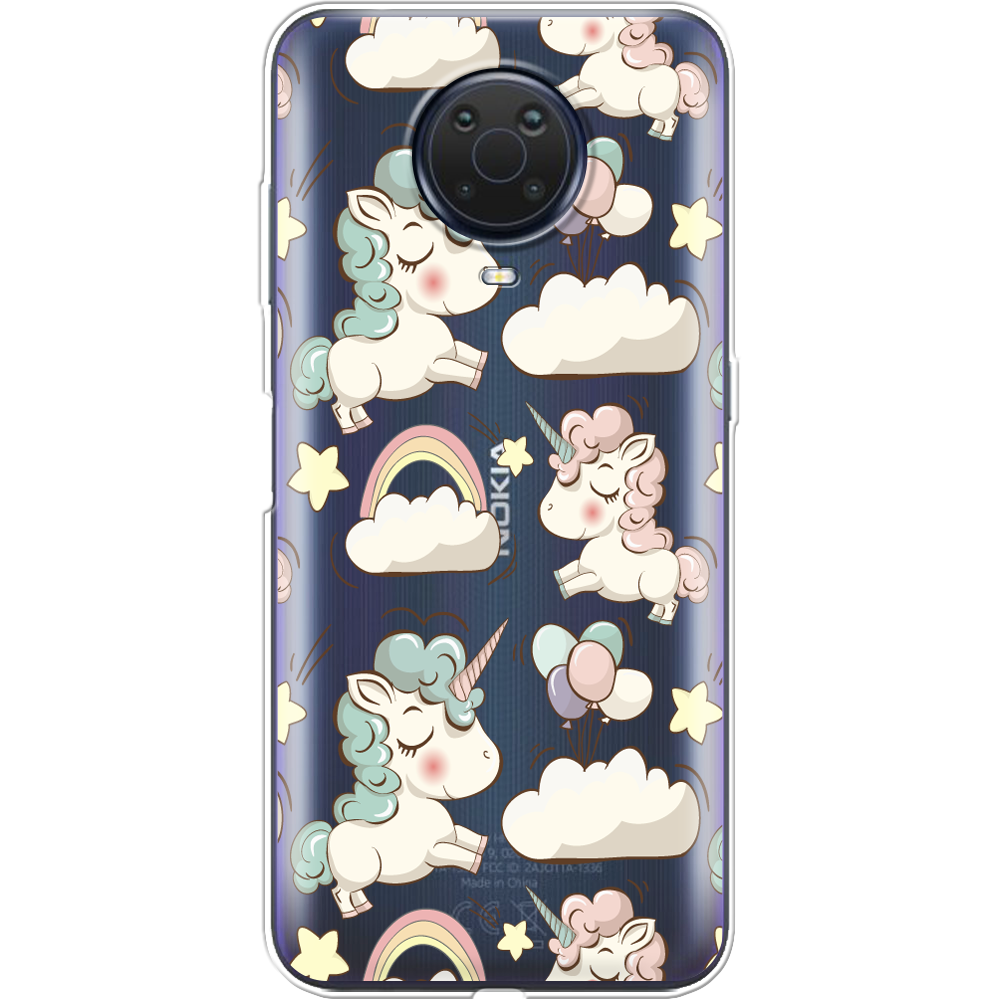 Чехол BoxFace Nokia G20 Unicorns Прозрачный силикон (42373-cc2-42373)