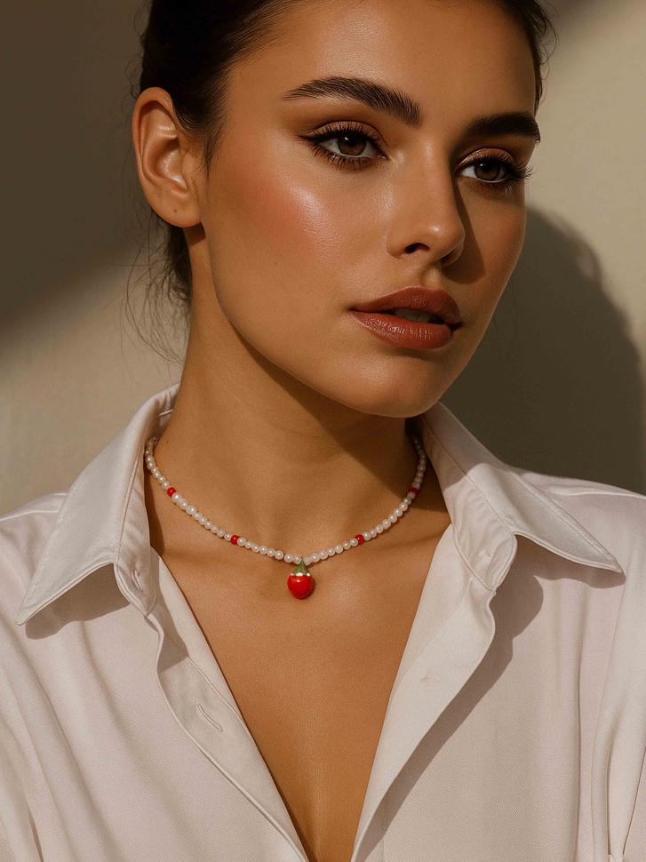 Чокер LeBijou з перламутром та полуницею (5282)