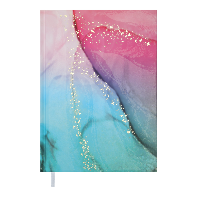 Ежедневник недатированный Buromax Miracle A5 288 страниц Бирюзово-розовый (BM.2032-06)