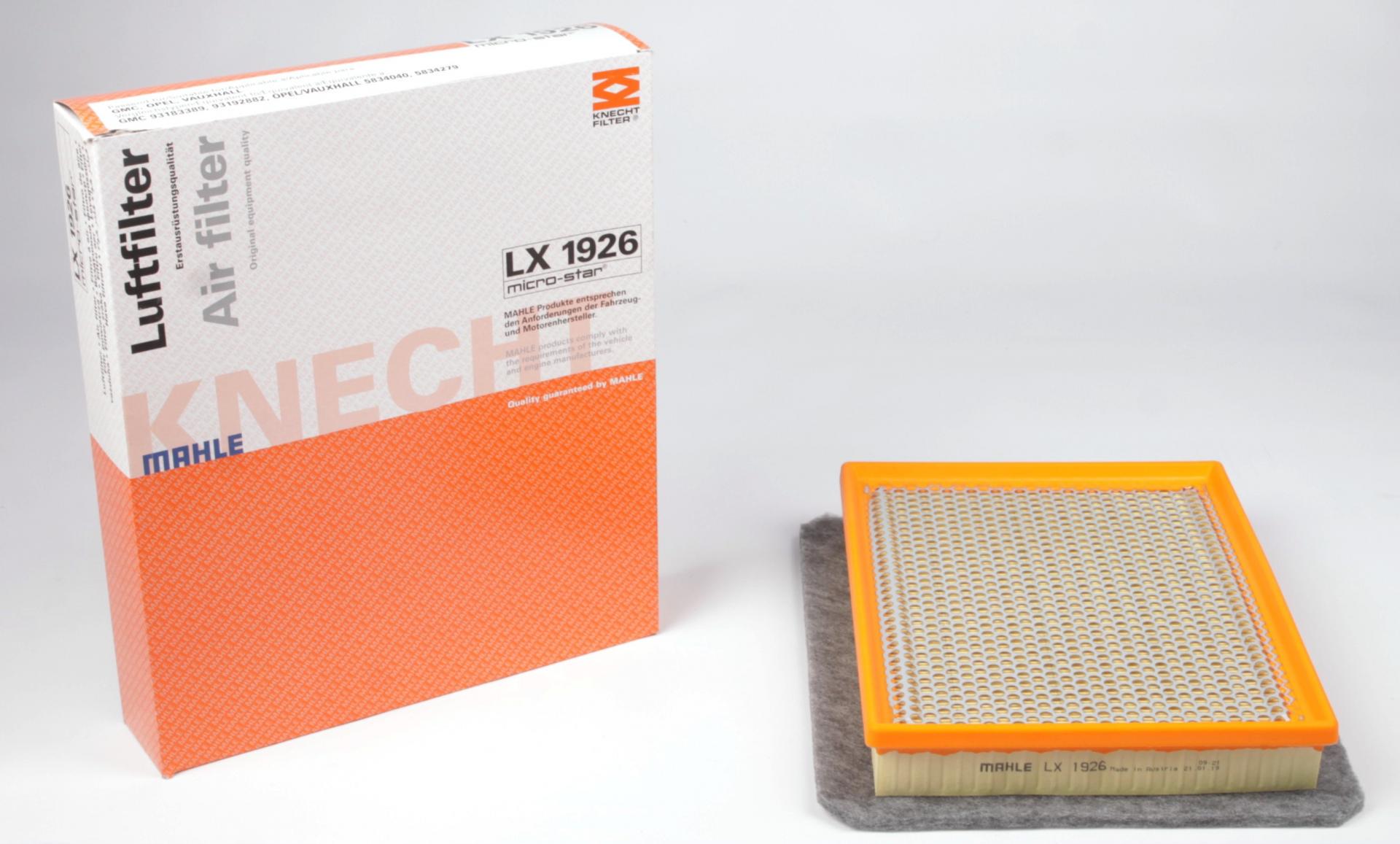 Фильтр воздушный KNECHT для Opel Astra H 1,6Turbo/1,7/1,9CDTI 04- (LX 1926)