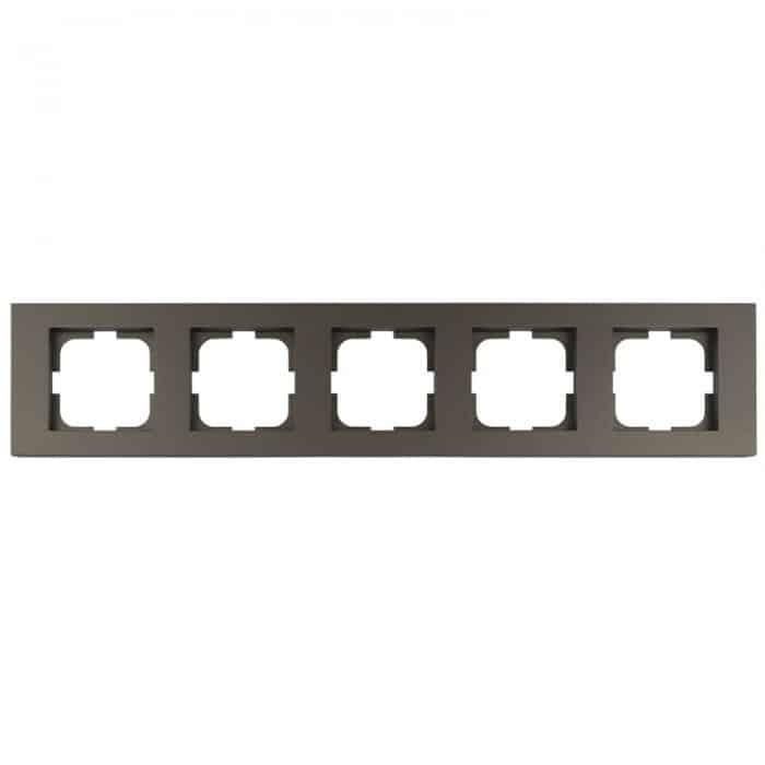 Рамка Ovivo Electric Grano 5 секционная Мокко (400-190000-250-1)