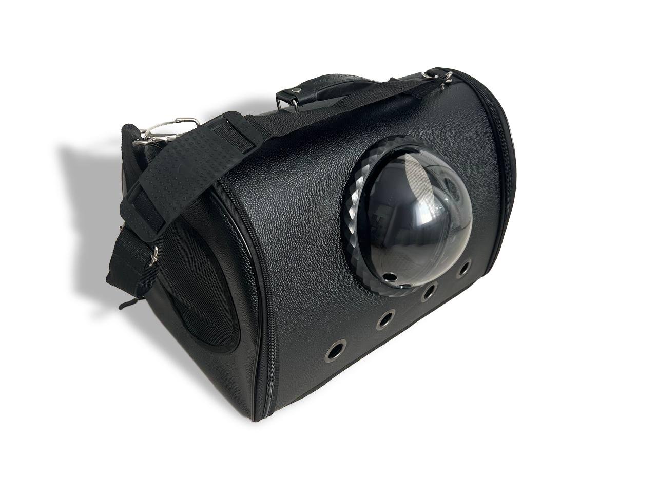 Сумка-переноска для собак і кішок з вентиляцією 44x26x31 см Чорний (ST0111)