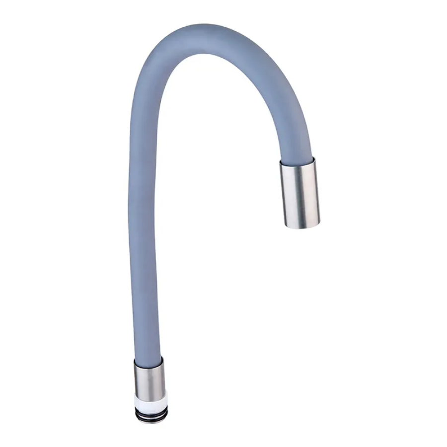 Излив силиконовый MIXXUS SPO-06.SUS из нержавеющей стали Refl Gray (MI6065)