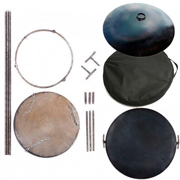 Сковорода туристична Kospa з підставкою для дров та чохлом 30 см (201) - фото 2 Сковорода туристична Kospa з підставкою для дров та чохлом 30 см (201) - фото 2