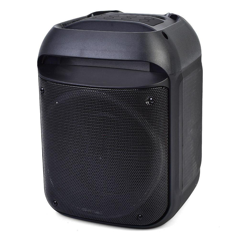 Колонка SMT 0002 пластик встроенный аккумулятор/Bluetooth 5.0 2 кг 25x27x33 см 8" Черный (26814448)