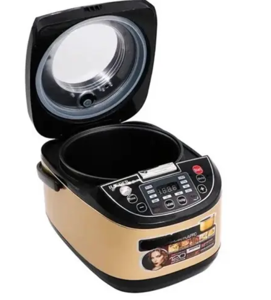 Мультиварка с антипригарной чашей и таймером с отсрочкой старта 900 Вт 5 л Черный (RAF988) Мультиварка с антипригарной чашей и таймером с отсрочкой старта 900 Вт 5 л Черный (RAF988)