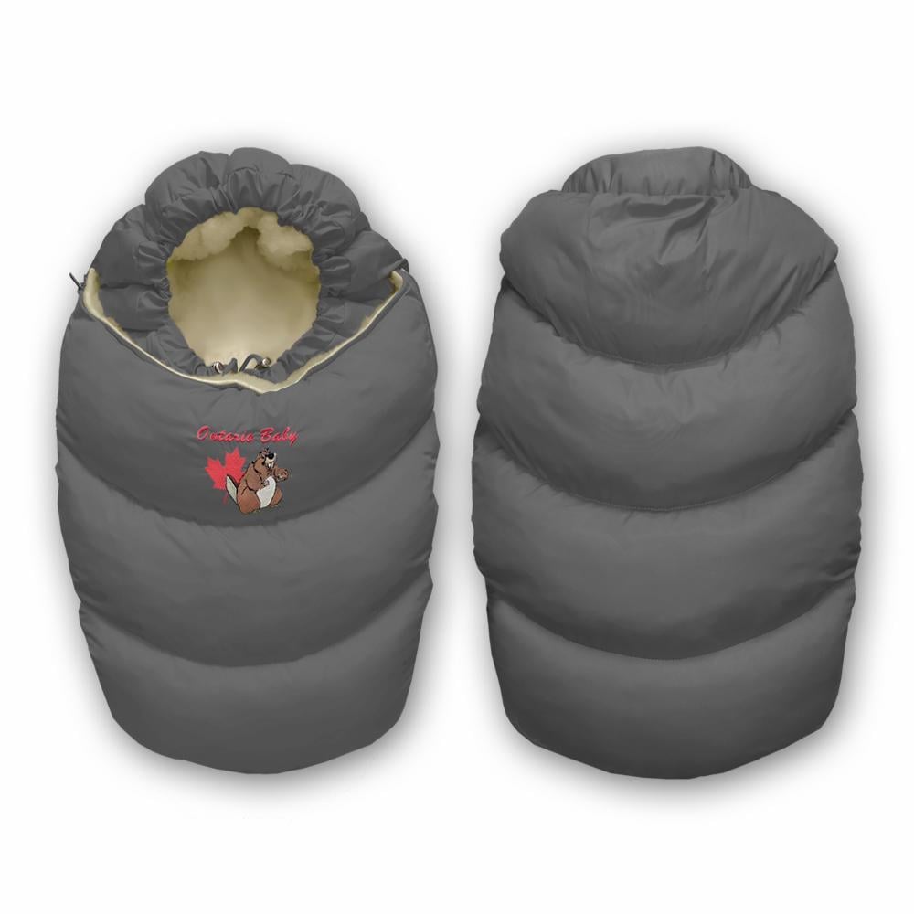 Конверт-трансформер пуховой 2в1 Alaska с мехом Cерый (ART-0000067) - фото 8 Конверт-трансформер пуховой 2в1 Alaska с мехом Cерый (ART-0000067) - фото 8