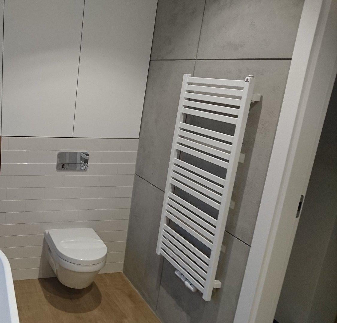 Полотенцесушитель комбинированный Terma Marlin ТЄН ONE с вентилем Unico 780x530 мм White (373)