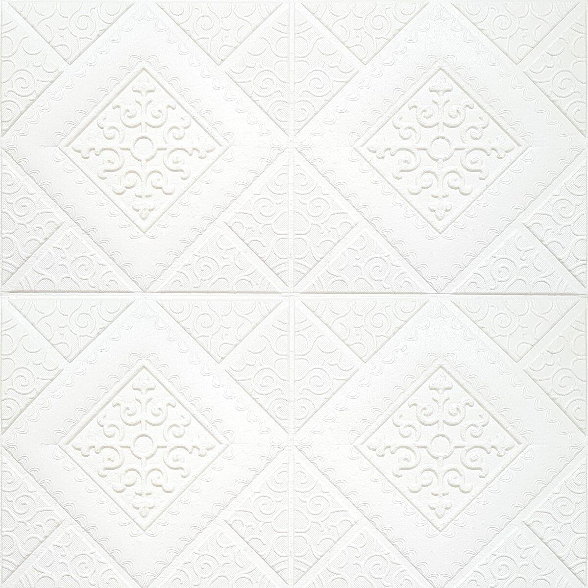 3D-панель Sticker Wall SW-00000881 самоклеящаяся 700х700х5 мм Белый (991942923)